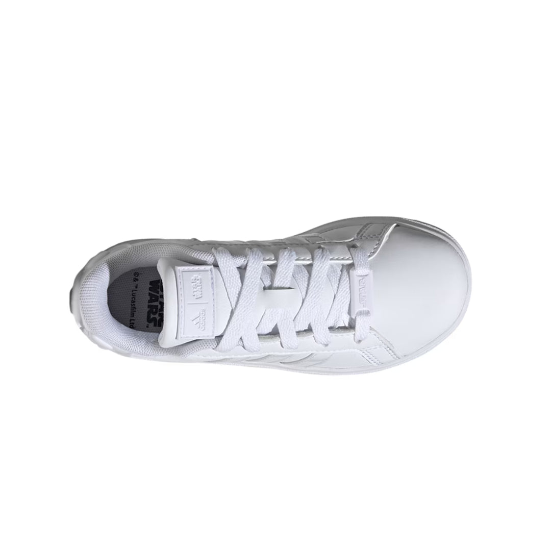 adidas Star Wars Grand Court 2.0 Sneaker featuring a white design with Star Wars-theme