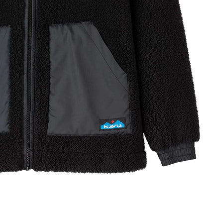 Kavu Women's Cozy Harbor Hooded Fleece Jacket Black Chalet
