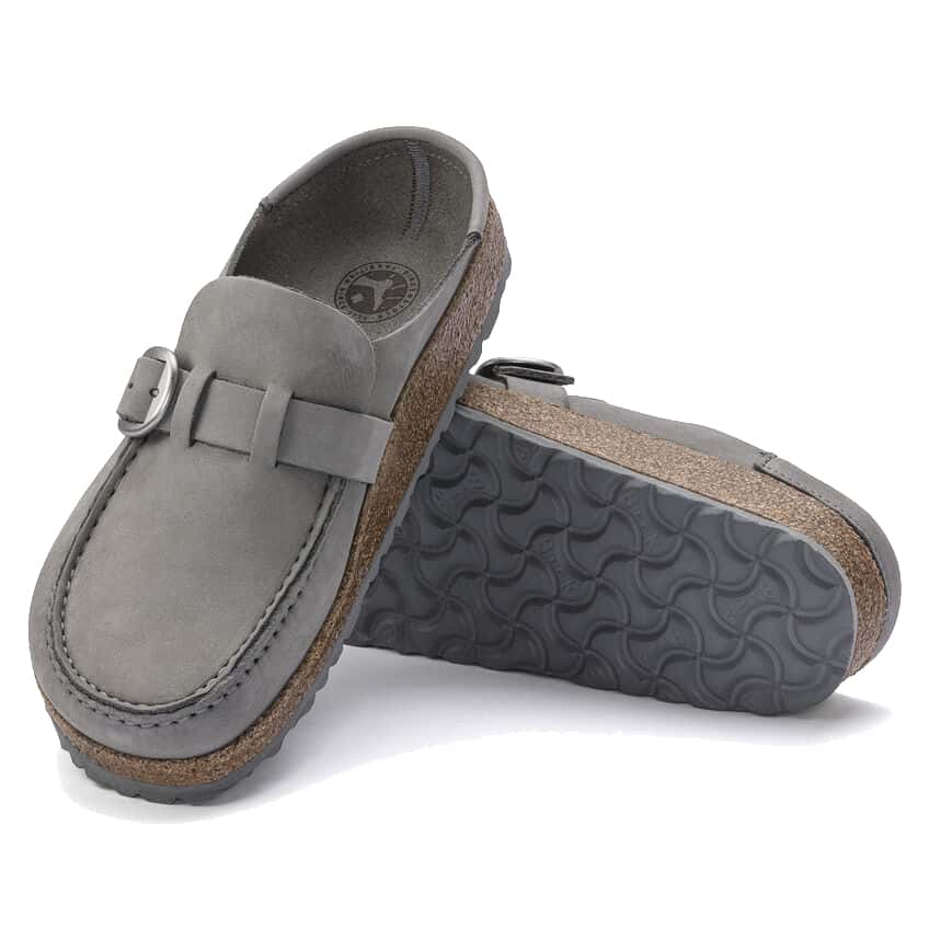 Birkenstock Women's Buckley Nubuck Leather Clog Dove Gray