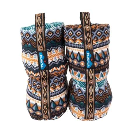 Kavu Cabin Toes polar fleece sock booties - Chalet Knit