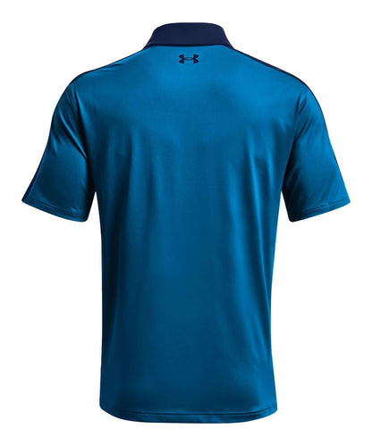 Under Armour Men's UA T2G Blocked Polo 1370112-474 Victory Blue / Academy