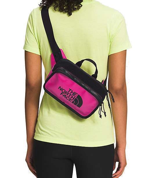 The North Face Explore BLT Lumbar Pack(S) - Fuschia Pink - TNF Black NF0A3KYXND5