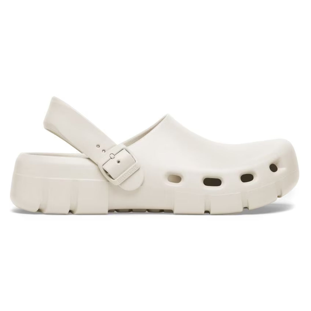 Birkenstock Birki Flow EVA clogs, lightweight, water-resistant footwear designed for comfort and durability.