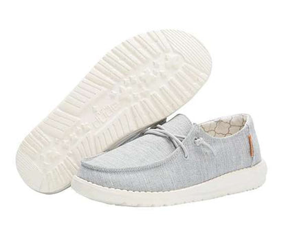 Hey Dude Girl's Wendy Shoes 160023096 Linen Grey