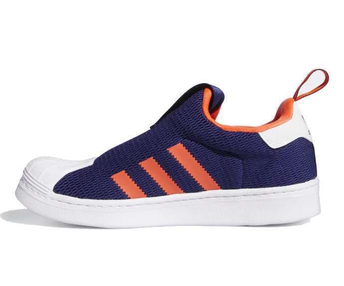 Adidas Kids Unisex SUPERSTAR 360 SHOES Q46311 Night Sky/Solar Red/Cloud White
