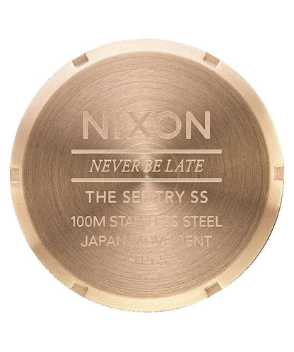 Nixon Sentry Stainless Steel Watch Gold/White A356-508