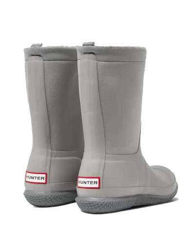 Hunter Women's Original Insulated Roll Top Sherpa Boots - Steall Light Grey (WFT2052NRE)