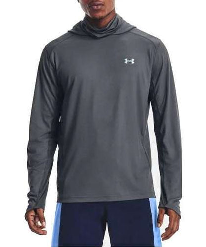 Under Armour Men's UA Iso-Chill Shorebreak Gaiter Hoodie 1368115 012 Pitch Gray / Metallic Faded Gold 