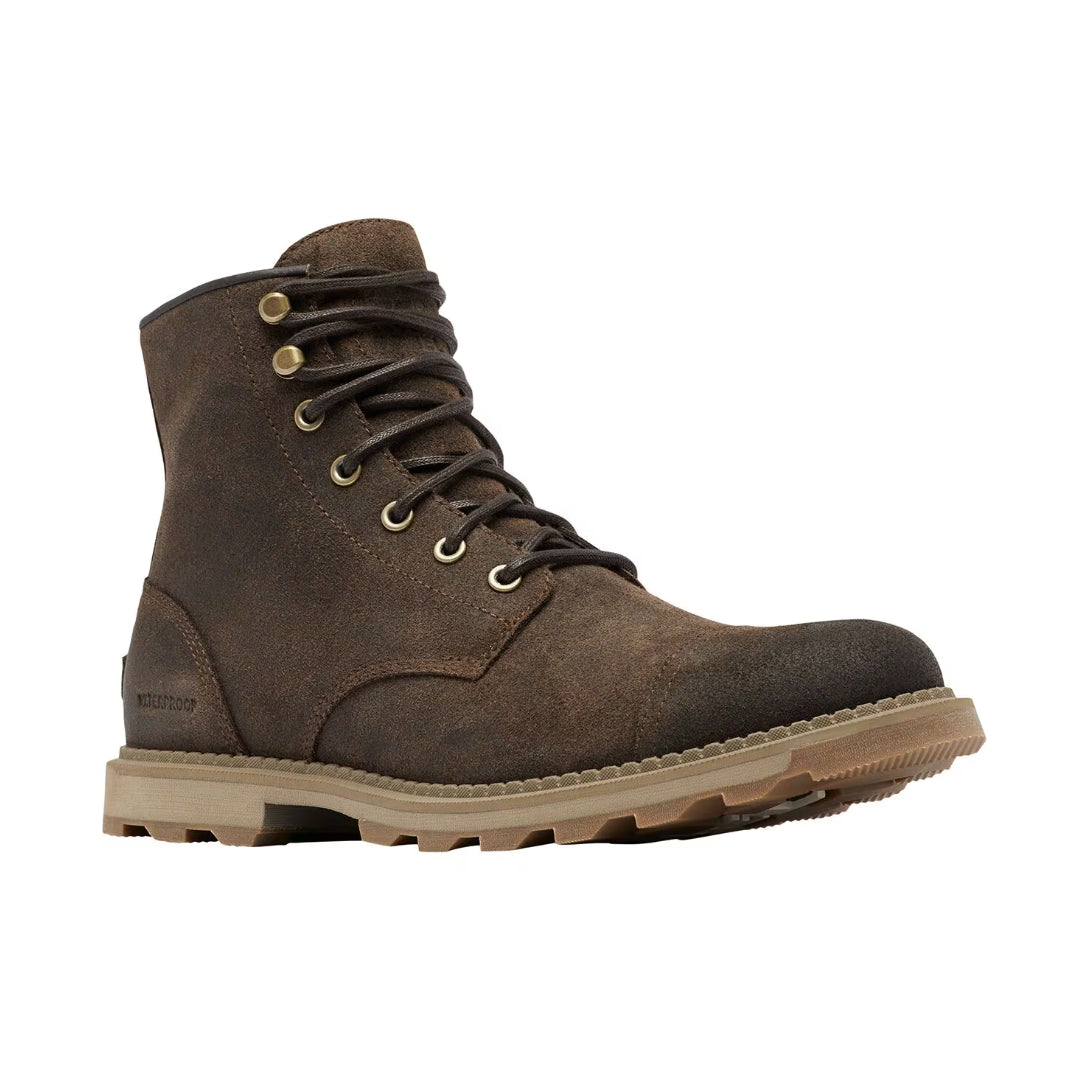 Sorel Men's Madson II Chore Waterproof Boot designed for durability and comfort with a sleek waterproof finish and rugged outsole.