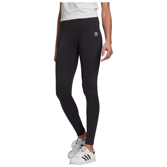 A close-up image of adidas Originals Women's Mid-Rise Tight in classic black.