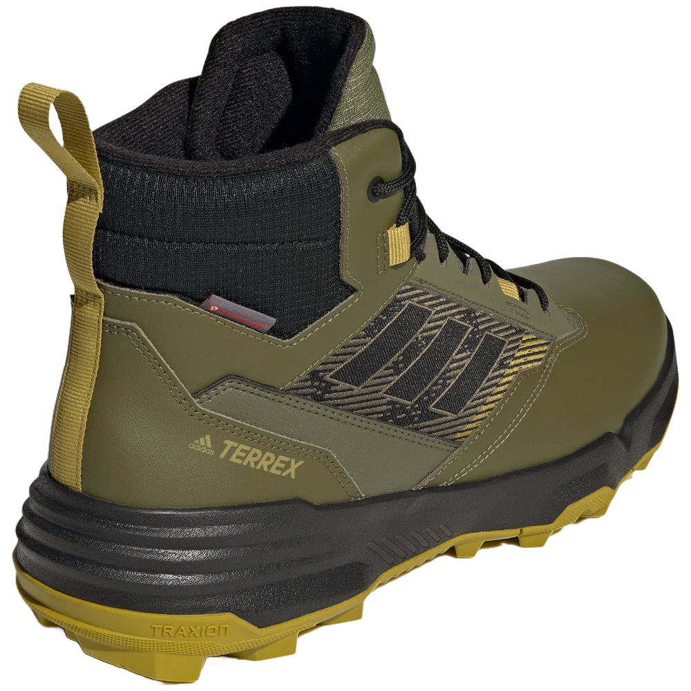 Adidas Terrex Unity Leather Mid CLD.R hiking boots in sleek design for outdoor adventures.