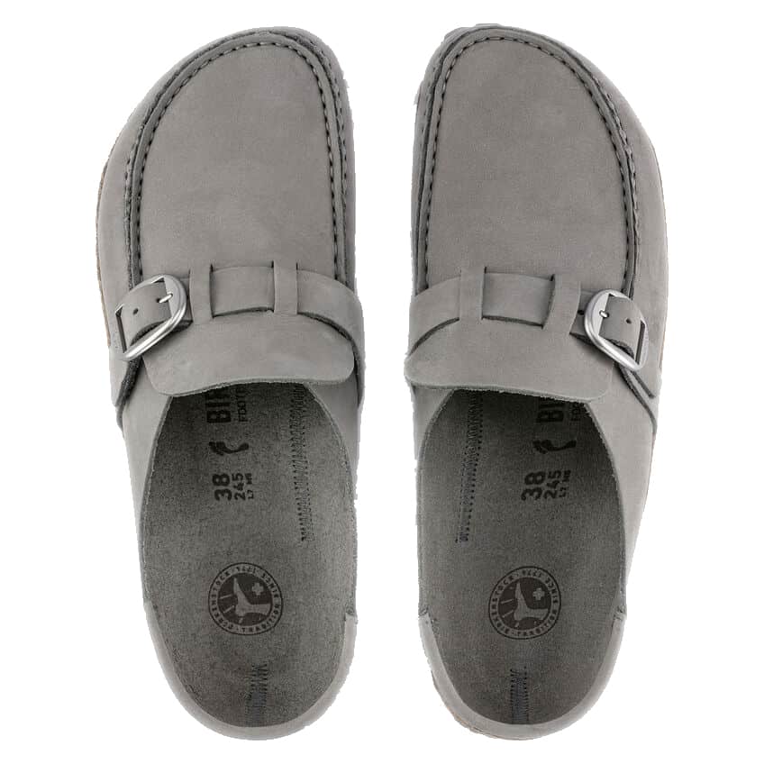 Birkenstock Women's Buckley Nubuck Leather Clog Dove Gray