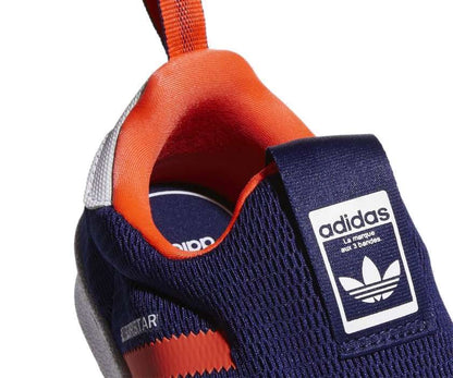 Adidas Kids Unisex SUPERSTAR 360 SHOES Q46311 Night Sky/Solar Red/Cloud White