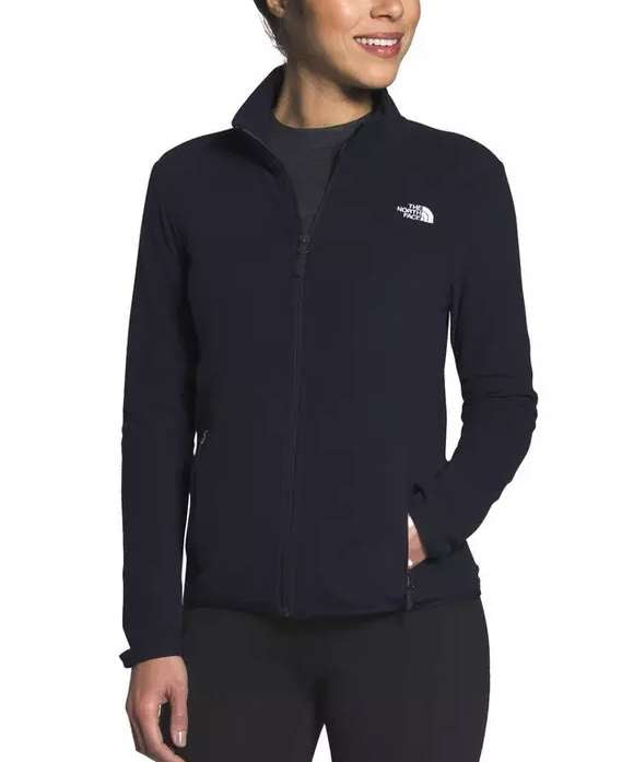 The North Face Women's TKA Glacier Full-Zip Jacket (Black) NF0A48KJK3