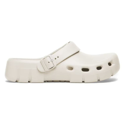 Birkenstock Birki Flow EVA clogs, lightweight, water-resistant footwear designed for comfort and durability.