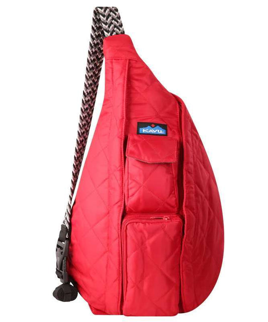 KAVU Women's ROPE PUFF Bag - Scarlet 