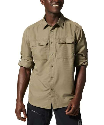 Mountain Hardwear Men's Canyon Long Sleeve Shirt 1648751 397 Stone Green
