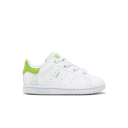 adidas Originals Kermit Stan Smith Shoe in green and white.