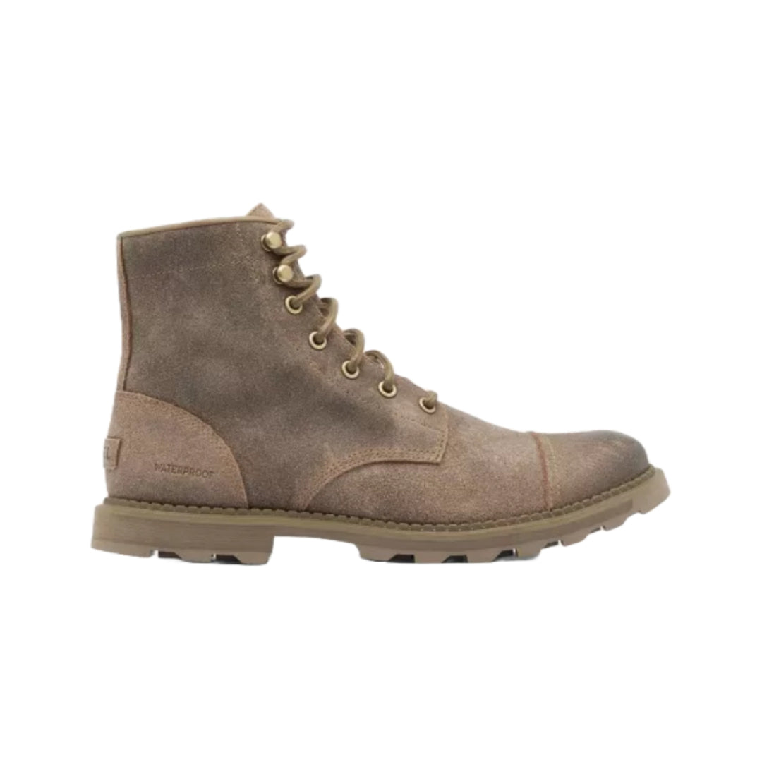 Sorel Men's Madson II Chore Waterproof Boot designed for durability and comfort with a sleek waterproof finish and rugged outsole.
