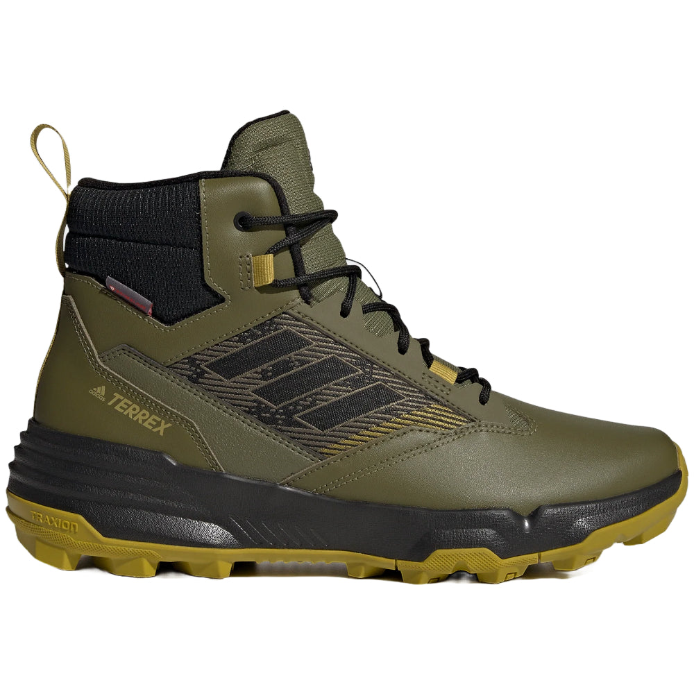 Adidas Terrex Unity Leather Mid CLD.R hiking boots in sleek design for outdoor adventures.