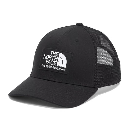 The North Face Unisex Deep Fit Mudder Trucker Hat: Classic trucker hat with deep fit and adjustable snapback closure in Black