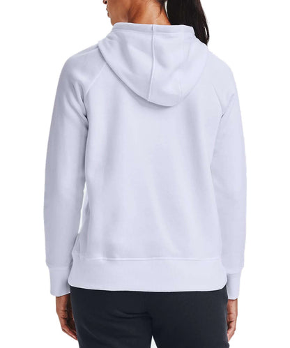 Under Armour Women's UA Rival Fleece HB Hoodie 1356317-100 White / Black
