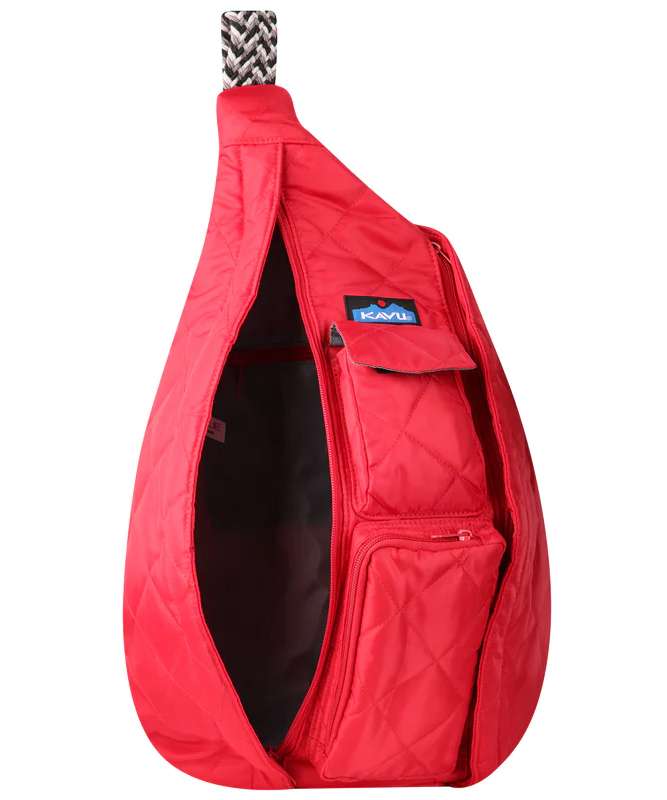 KAVU Women's ROPE PUFF Bag - Scarlet 