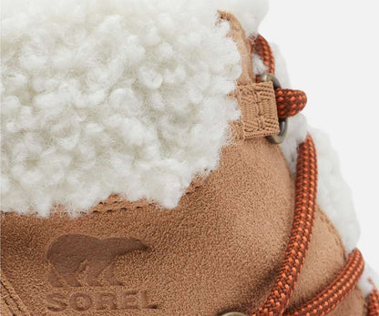 SOREL WOMEN'S EVIE COZY LACE BOOTIE - Tawny Buff, Wood NL4924-235