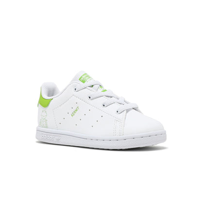 adidas Originals Kermit Stan Smith Shoe in green and white.