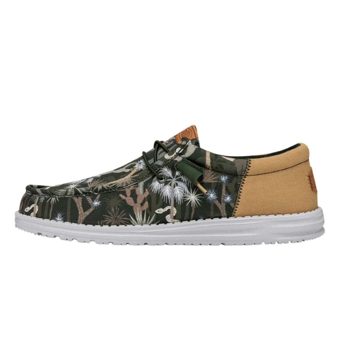 Hey Dude Men's wally Funk oasis in Green -A vibrant and funky choice for contemporary style.