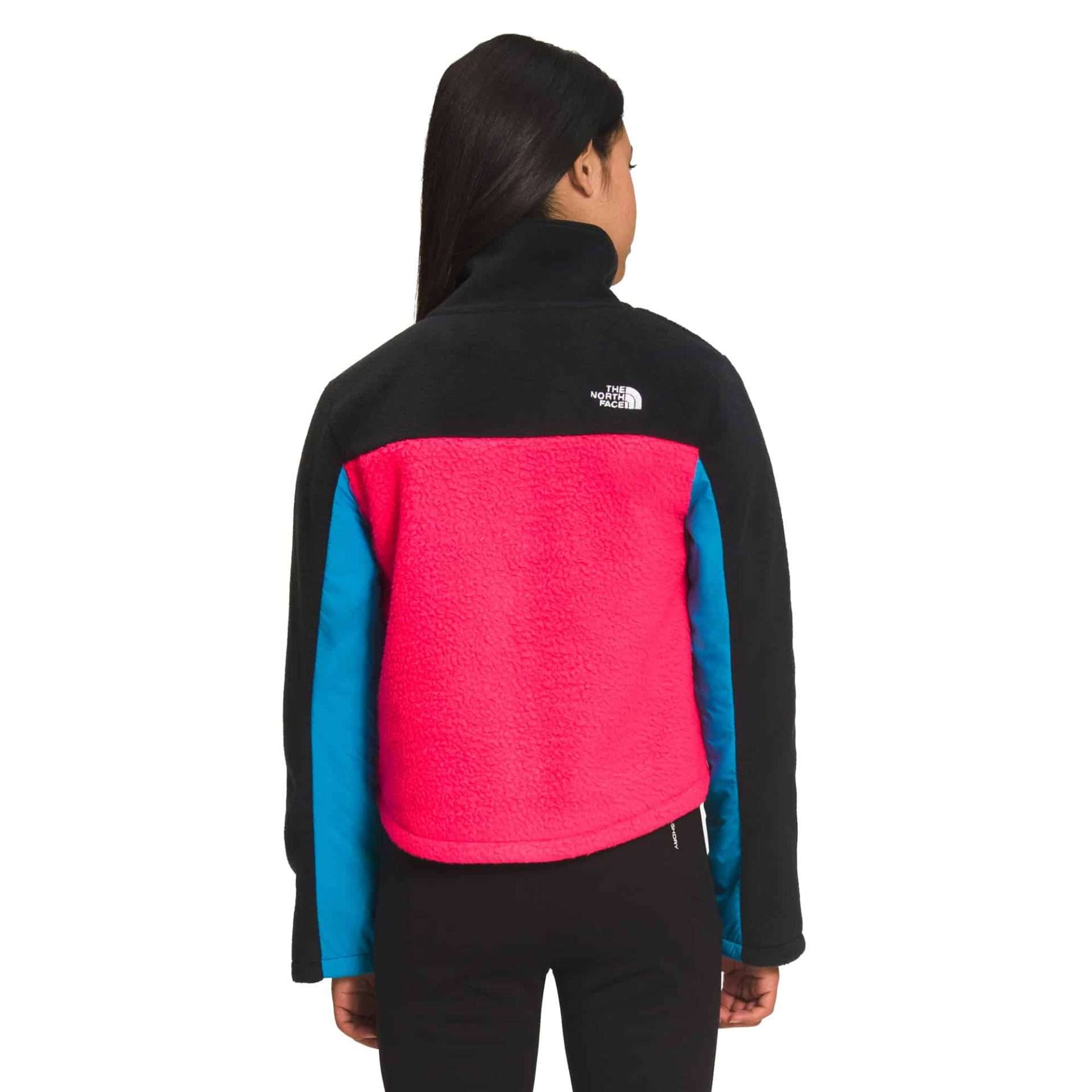 North Face Girls’ Fleece Mashup Jacket Brilliant Coral