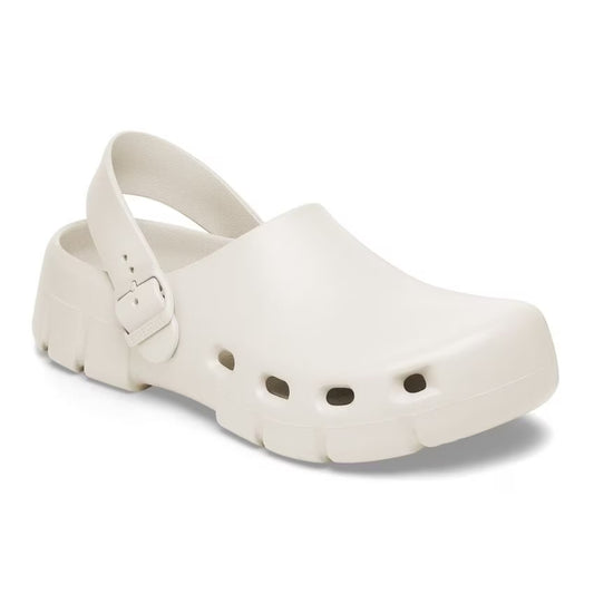 Birkenstock Birki Flow EVA clogs, lightweight, water-resistant footwear designed for comfort and durability.