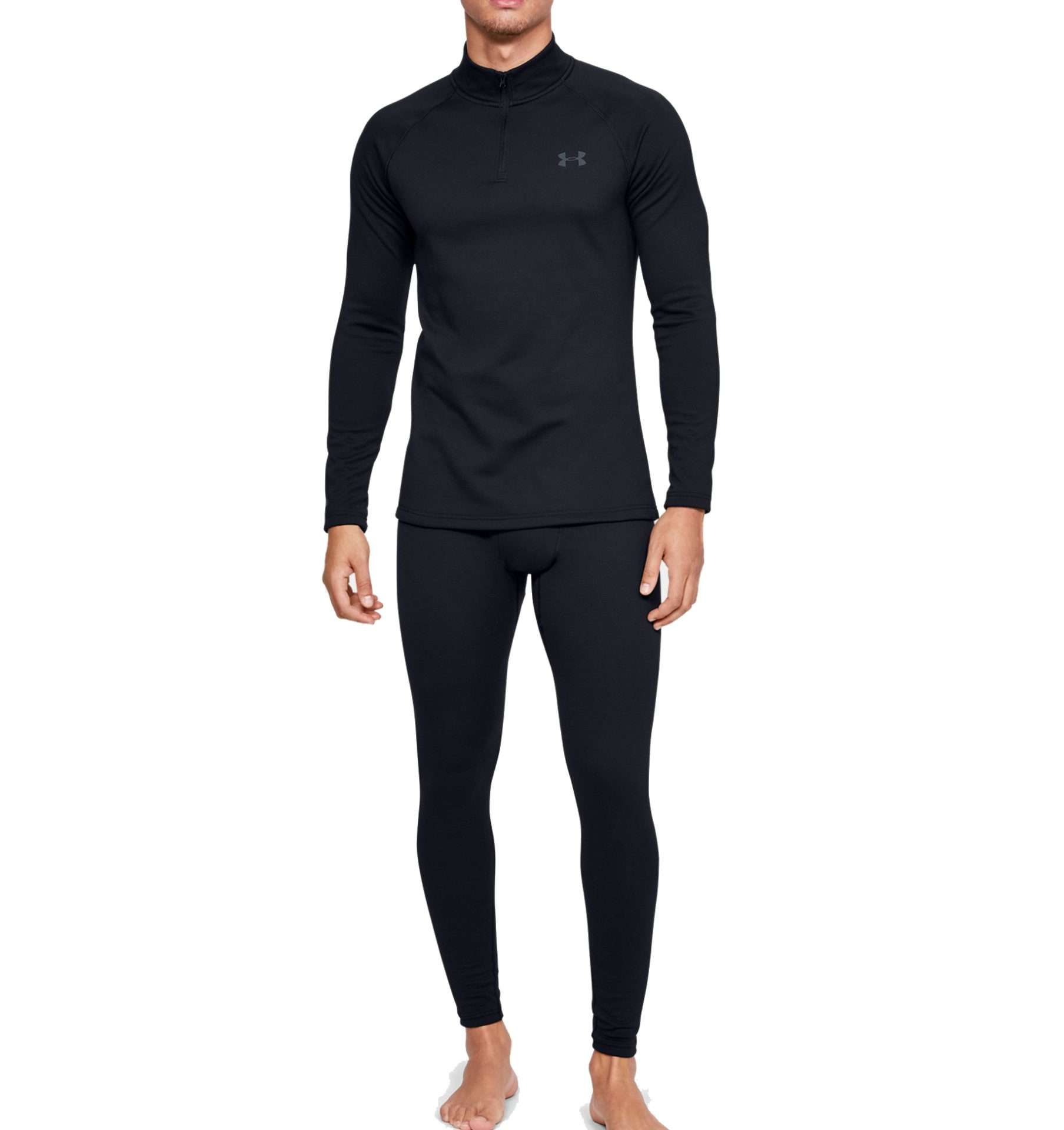 Under Armour Men's ColdGear® Base 4.0 ¼ Zip 1343242 001 Black