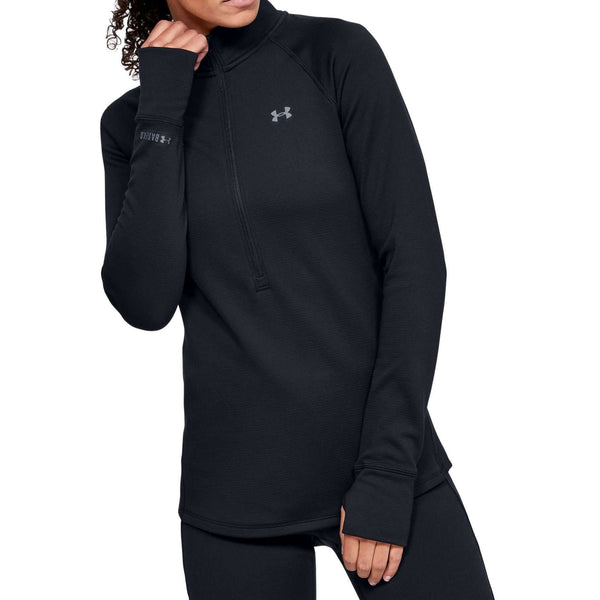 Under Armour Women's ColdGear® Base 4.0 ¼ Zip TOP 1343319 Black