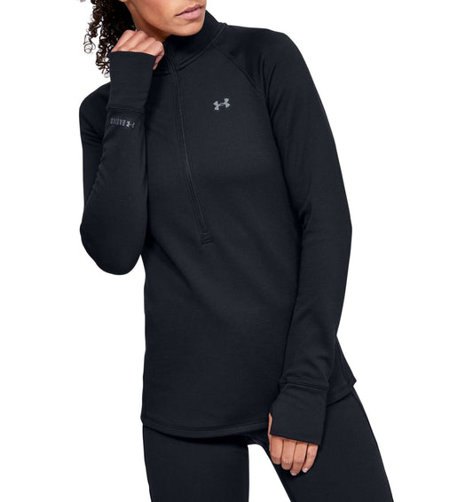 Under Armour Women's ColdGear® Base 4.0 ¼ Zip TOP 1343319 Black