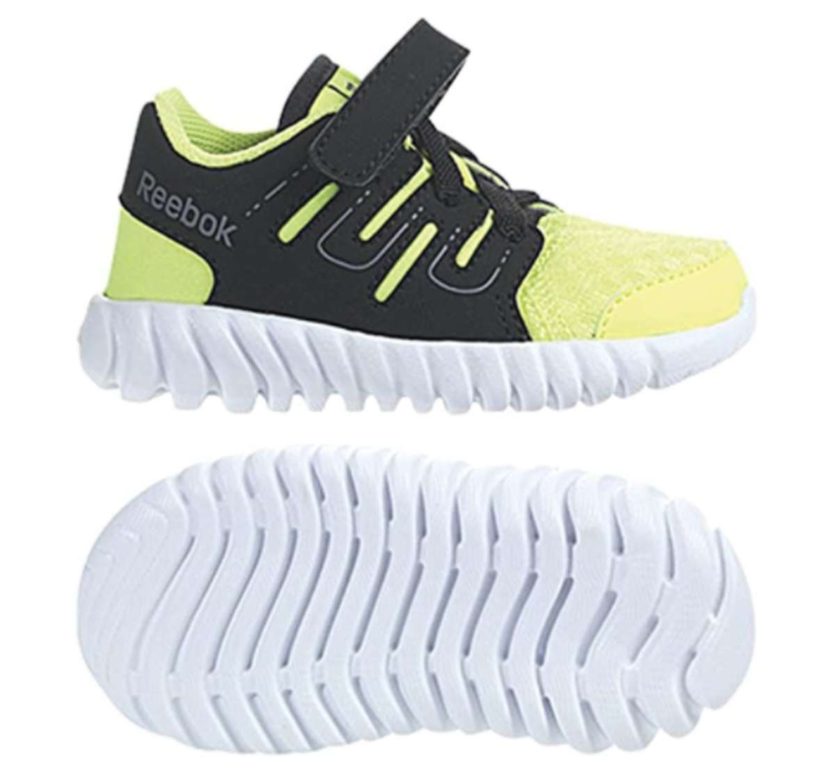 Reebok Kid's(Toddler) Twistform ALT Shoes,V67574,Solar Yellow/Black/White