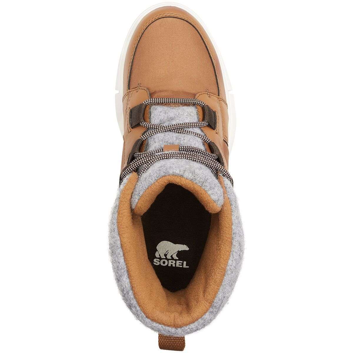 Sorel Women's Explorer II Carnival Felt Bootie NL4454-242 Velvet tan, blackened brown