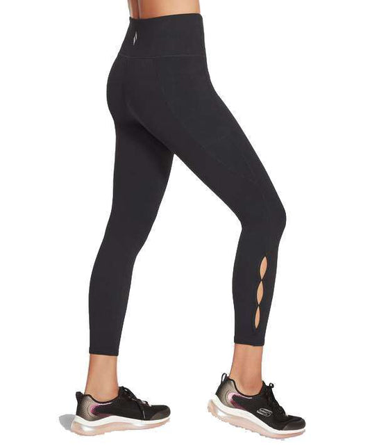 Skechers Women's Diamond Slit HW 7/8 Legging W1LG150 Black