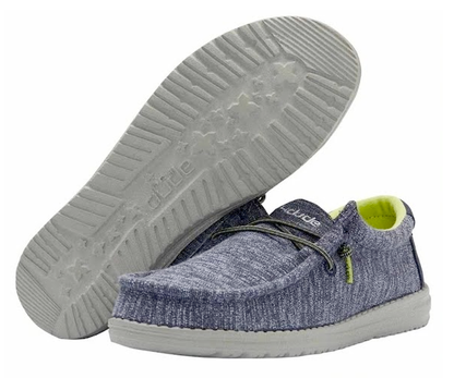 Hey Dude Boy’s Wally Youth Stretch Navy 130132556