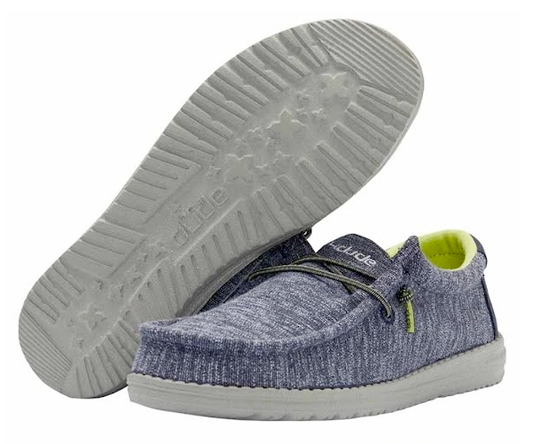 Hey Dude Boy’s Wally Youth Stretch Navy 130132556