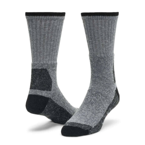 Wigwam At Work DuraSole Pro crew socks in a 2-pack, featuring cushioned knit construction, moisture-control technology, and durable design for work boots and everyday comfort.