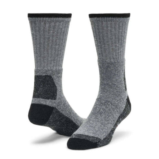 Wigwam At Work DuraSole Pro crew socks in a 2-pack, featuring cushioned knit construction, moisture-control technology, and durable design for work boots and everyday comfort.