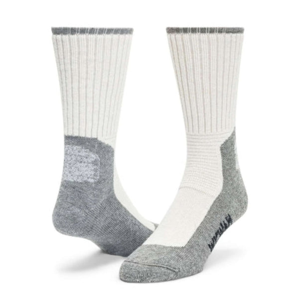 Wigwam At Work DuraSole Pro crew socks in a 2-pack, featuring cushioned knit construction, moisture-control technology, and durable design for work boots and everyday comfort