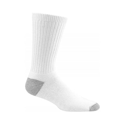Wigwam Diabetic Sport crew socks featuring non-binding ribbed cuffs, cushioned foot support, and breathable moisture-wicking knit construction for sensitive feet and everyday comfort