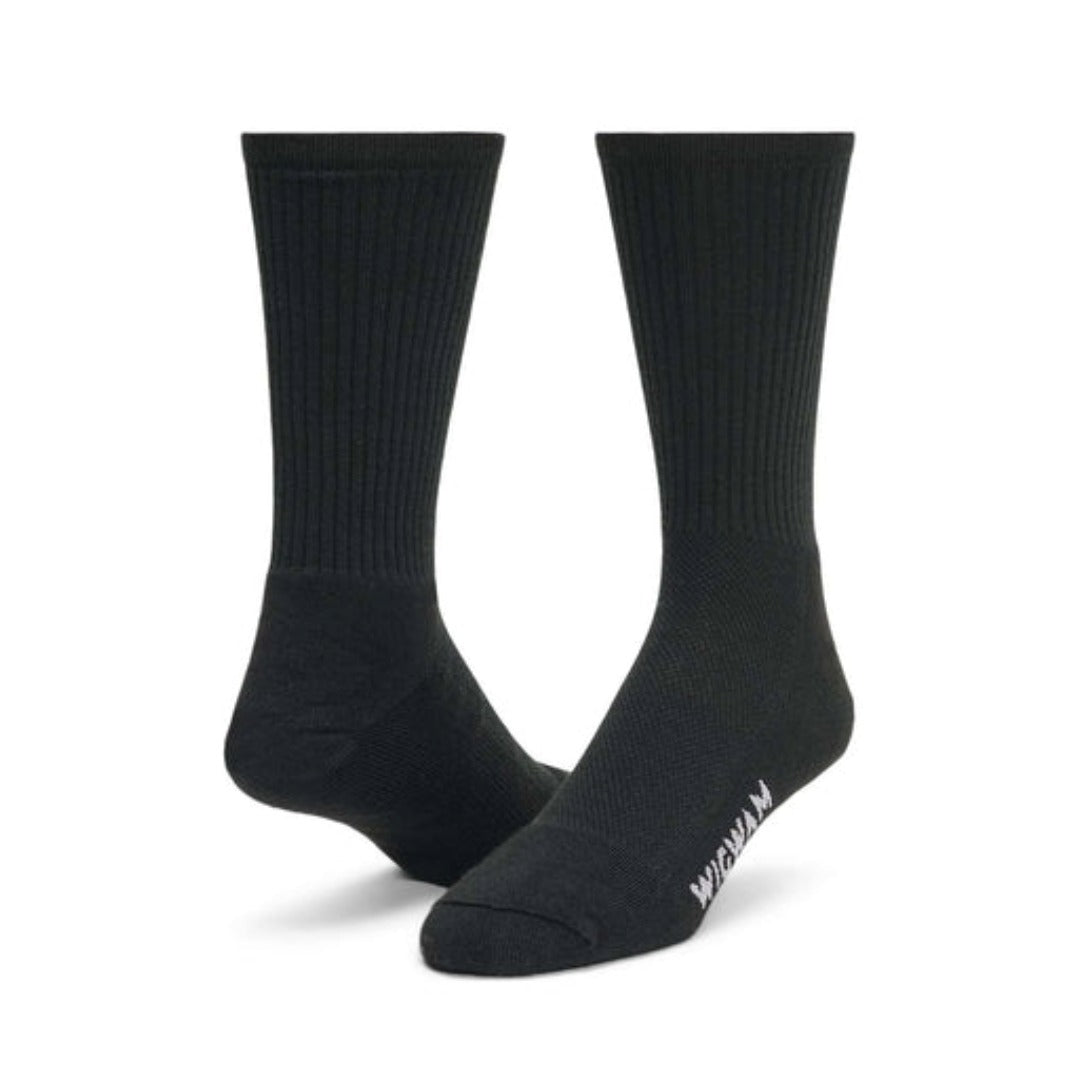 WIGWAM Hot Weather Dress crew socks featuring lightweight breathable knit construction, moisture-wicking comfort, and classic professional styling for warm-weather office or formal wear