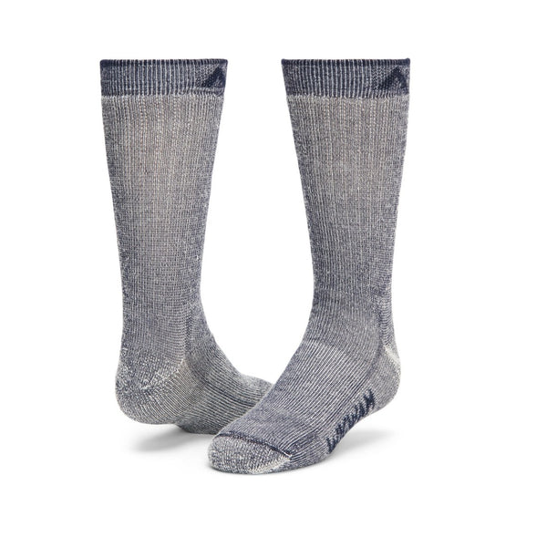 Wigwam Kids Merino Comfort Hiker crew socks featuring cushioned merino wool-blend construction, breathable hiking comfort, and durable outdoor styling for active kids