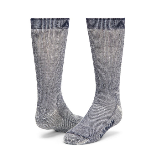 Wigwam Kids Merino Comfort Hiker crew socks featuring cushioned merino wool-blend construction, breathable hiking comfort, and durable outdoor styling for active kids