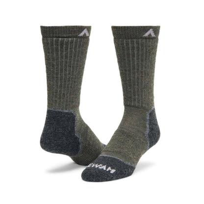 “Wigwam Merino Lite Hiker crew socks featuring merino wool-blend construction, full cushioning, seamless toe comfort, and rugged hiking-ready styling for outdoor adventures