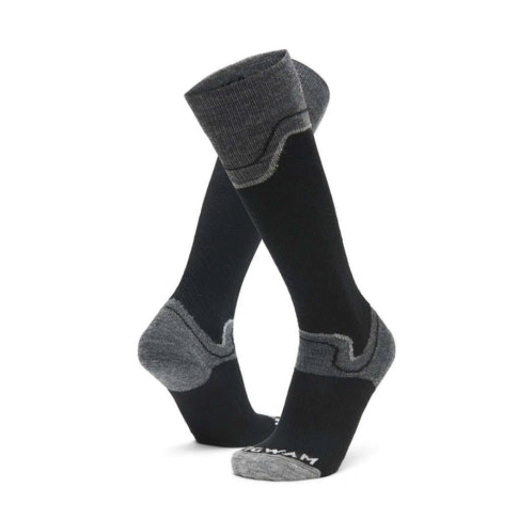 WIGWAM Snow Junkie Lightweight Over-The-Calf  Socks - BLACK