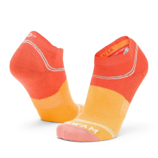 WIGWAM Surpass ultra lightweight low-cut socks featuring precision contour-knit construction, seamless toe comfort, and breathable athletic styling for running and training